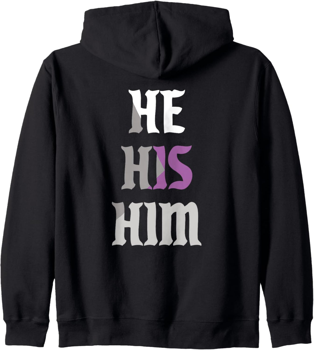 He His Him Pronomen LGBTQIA Demisexual Pride Flag Kapuzenjacke