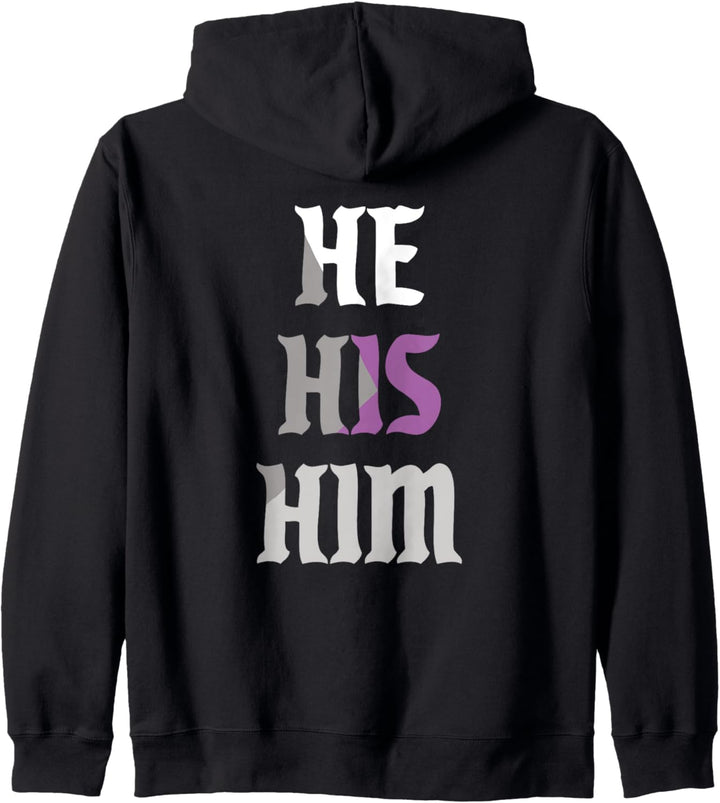 He His Him Pronomen LGBTQIA Demisexual Pride Flag Kapuzenjacke