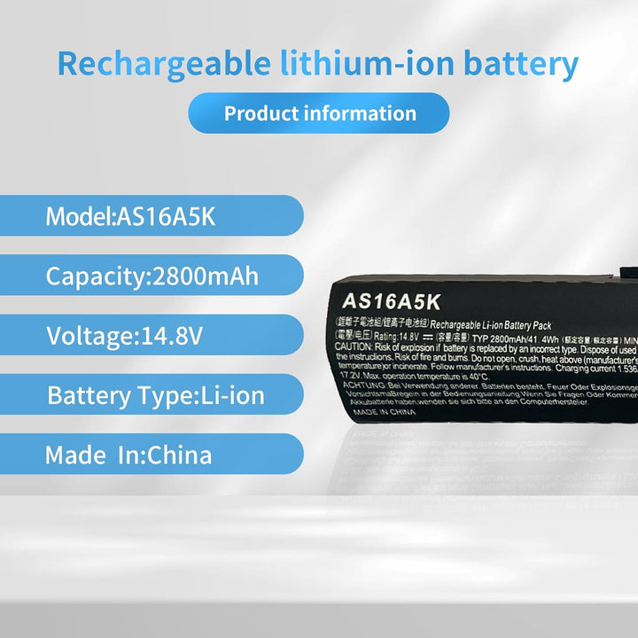 AS16A7K AS16A5K AS16A8K KT.00605.002 Laptop Batterie Ersatz für Acer Aspire E15 E5-475 E5-475G E5-57