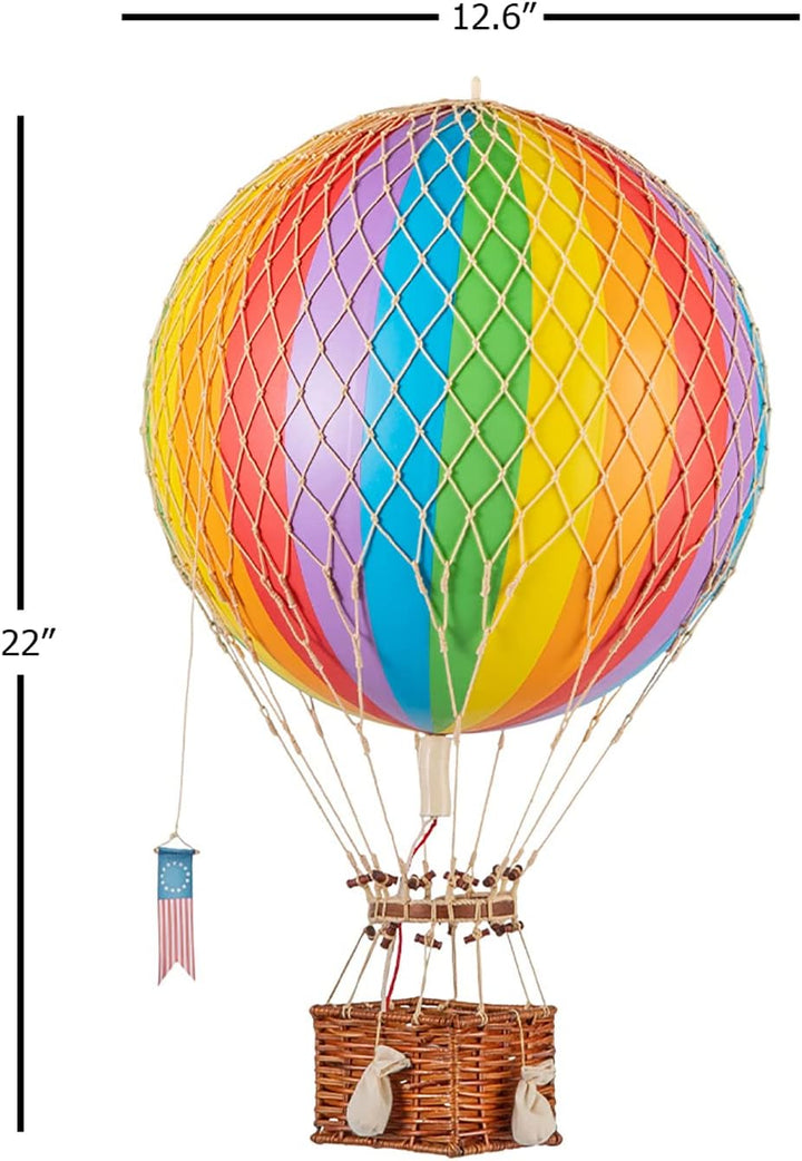 Authentic Models Modellballon Regenbogen 32 cm Mehrfarbig, Mehrfarbig