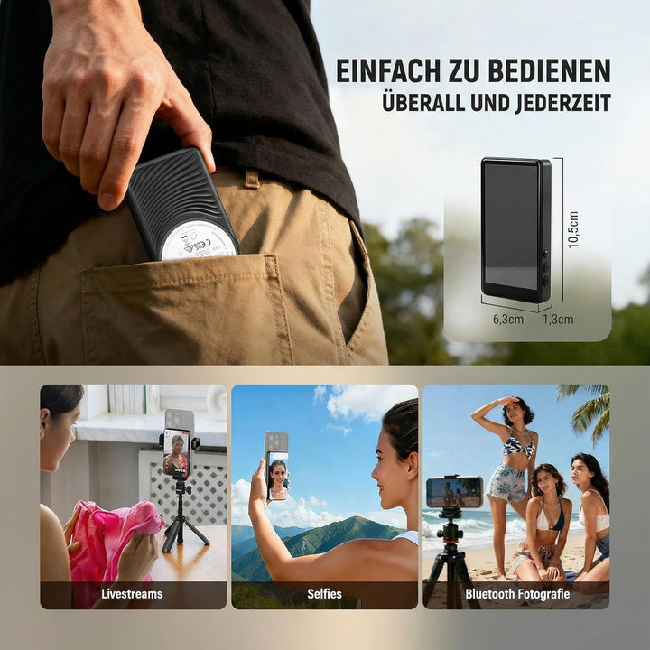 NEEWER Basics Magnetischer Vlog-Selfie-Monitor-Bildschirm, kompatibel mit iPhone, kabelloser Handy-K