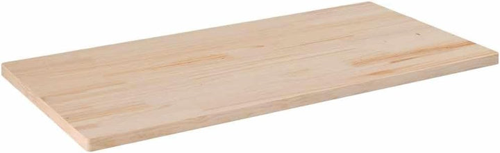 vidaXL Tischplatte 100x60x2,5 cm Massivholz Kiefer Rechteckig 100 x 60 x 2.5 cm Braun, 100 x 60 x 2.