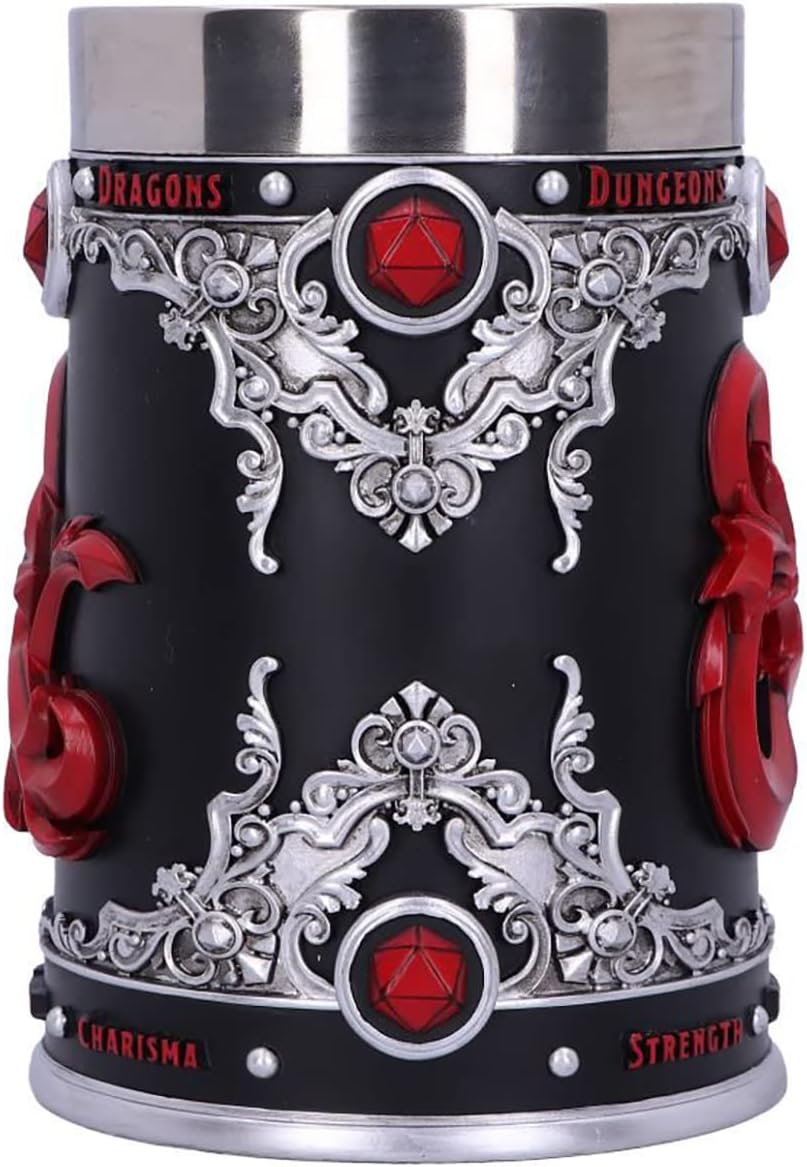 Nemesis Now Dungeons & Dragons Fantasy Rollenspiel Stanzschablone D20, Schwarz, 1.25 picometer