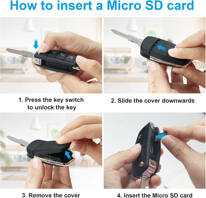 Mini BodyCam, 1080P HD Tragbare Kleine Kamera, MiniBody Kamera mit Nachtsicht/Bewegungsmelder Eingeb