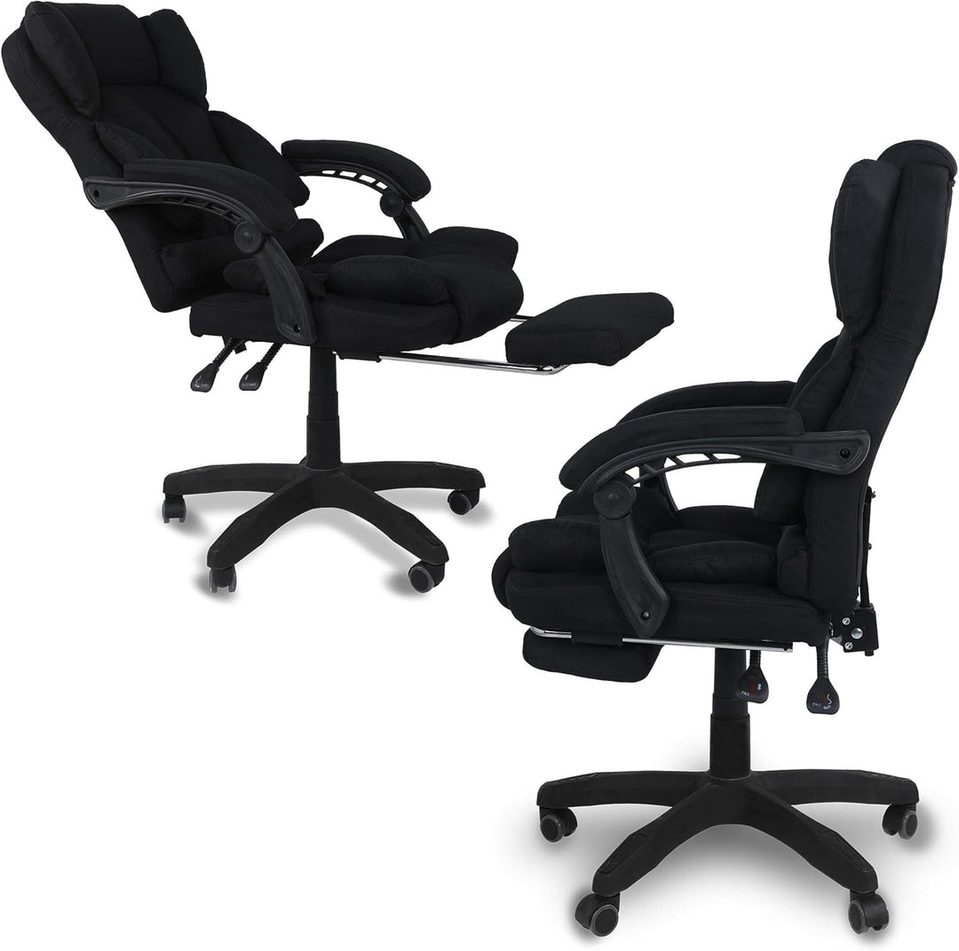 TRISENS Bürostuhl, ergonomischer Schreibtischstuhl Stoff Chefsessel mit gepolsterten Armlehnen und K