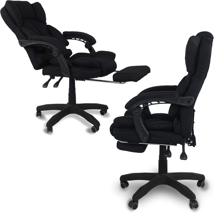 TRISENS Bürostuhl, ergonomischer Schreibtischstuhl Stoff Chefsessel mit gepolsterten Armlehnen und K
