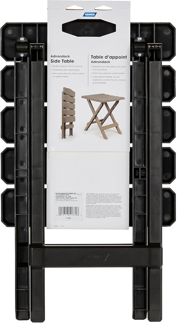Camco 51882 Patio-Side-Tables Regular Braun, Regular Braun