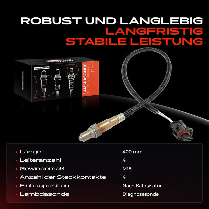Frankberg Lambdasonde Diagnosesonde nach Katalysator Captiva C100 C140 3.2L 2006-2011 Cruze J300 1.6