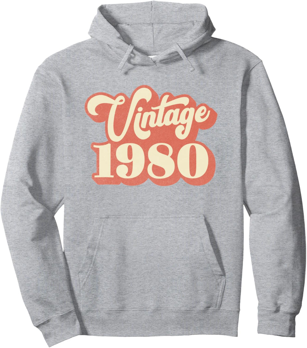 Jahrgang 1980 40 Jahre alt Geschenke 40. Geburtstag Pullover Hoodie