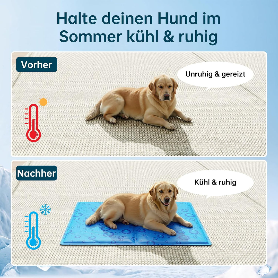 Selbstkühlende Kühlmatte Hund aus hautfreundlichem Gel, Kühlmatte Katze für entspannte Sommertage, p