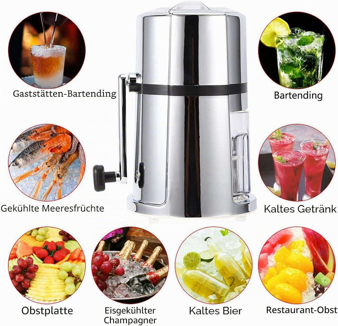 Crushed ice Maker,Handheld Eiscrusher, Eiszerkleinerer und Crushed Eismaschine Eiszerkleinerer Handh