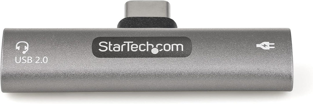 STARTECH.COM USB-C Audio- und Ladeadapter - USB-C Audio-Kopfhörer-/Headset-Anschluss und 60W PD für