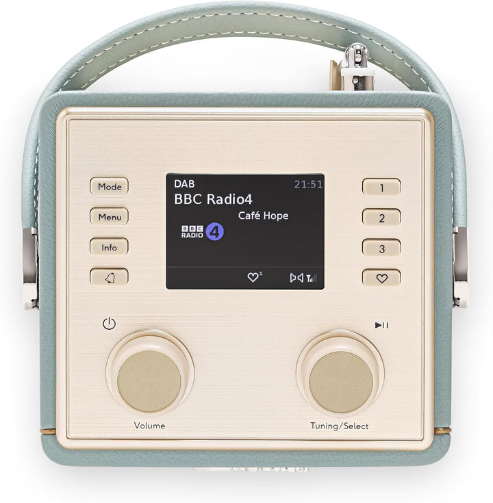 Revival Mini 2 Dab+/FM/Bluetooth, tragbar, Radiowecker, Himmelblau