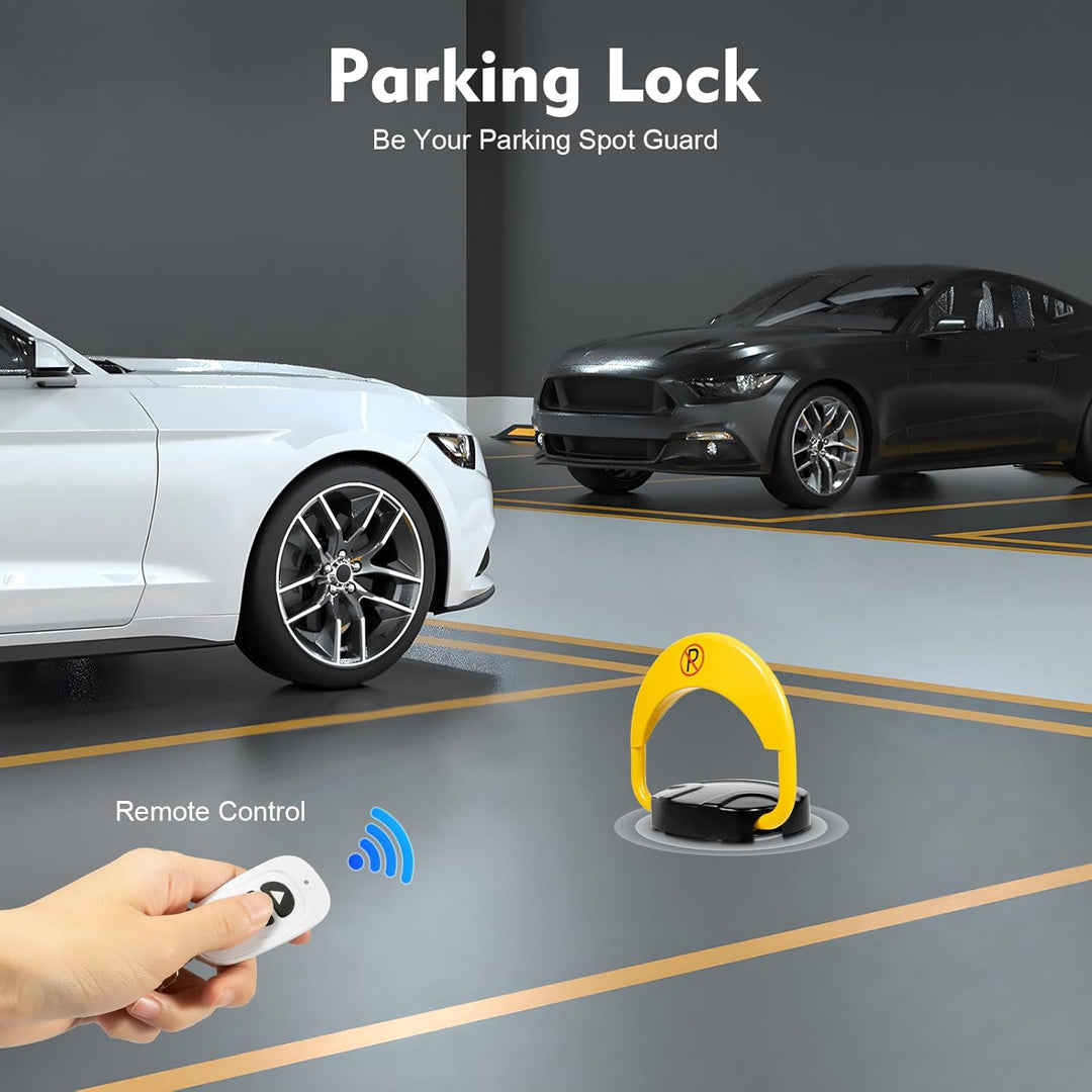 MINRS Parkplatzsperre, Parksperre Klappbar mit Fernbedienung Elektronische Private Sperre Parkplatz