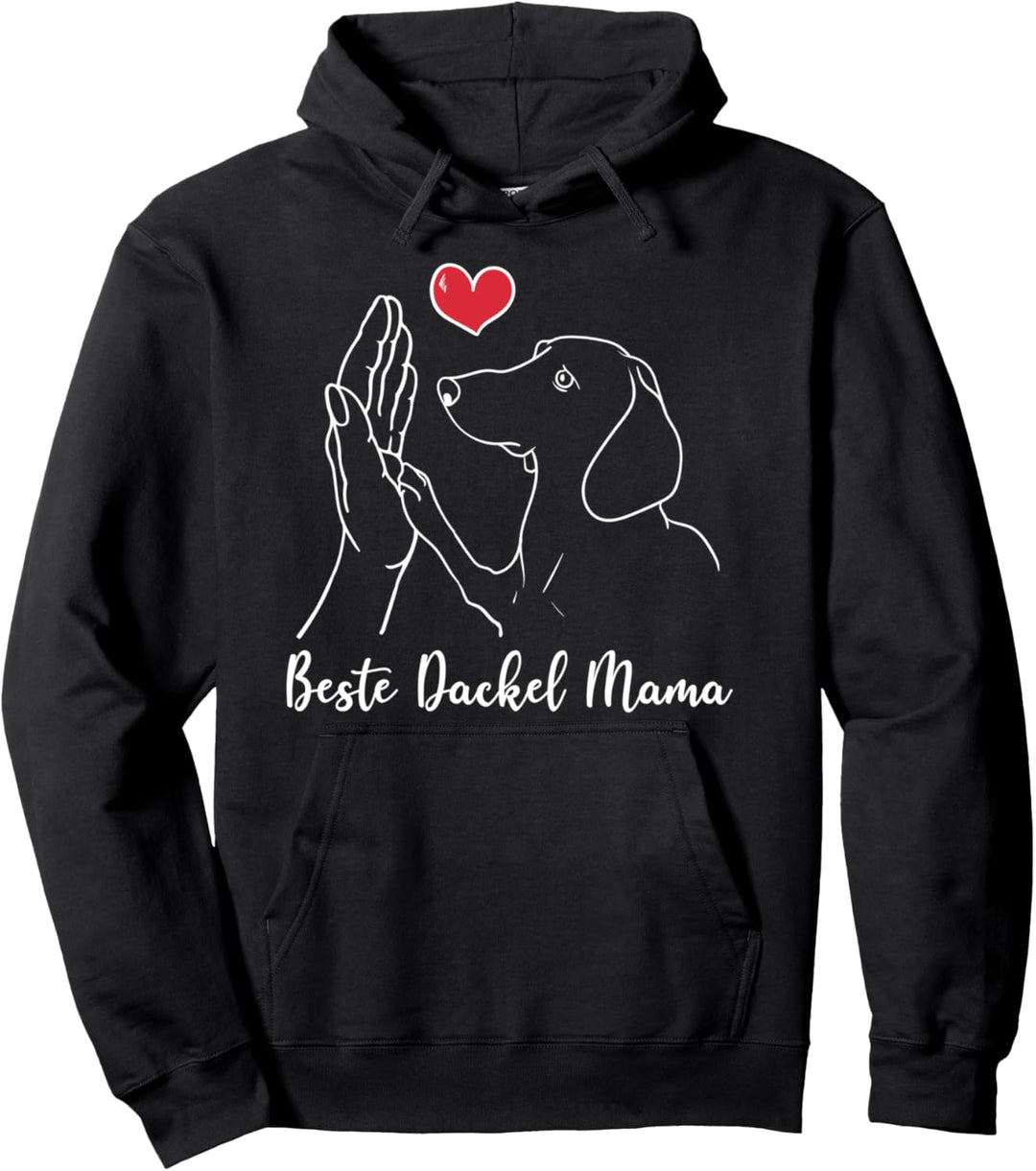 Beste Dackel Mama Shirt Best Dachshund Mom Teckel Mama Pullover Hoodie