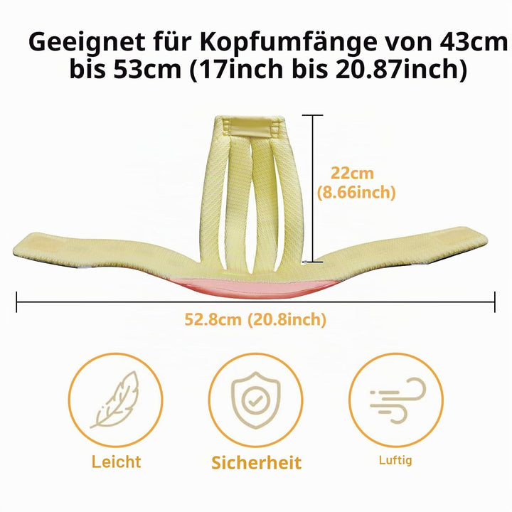 IULONEE Baby Helm Kleinkind Schutzhut Kleinkind Kopfschutz Baumwolle Hut Kleinkind Verstellbarer Sch