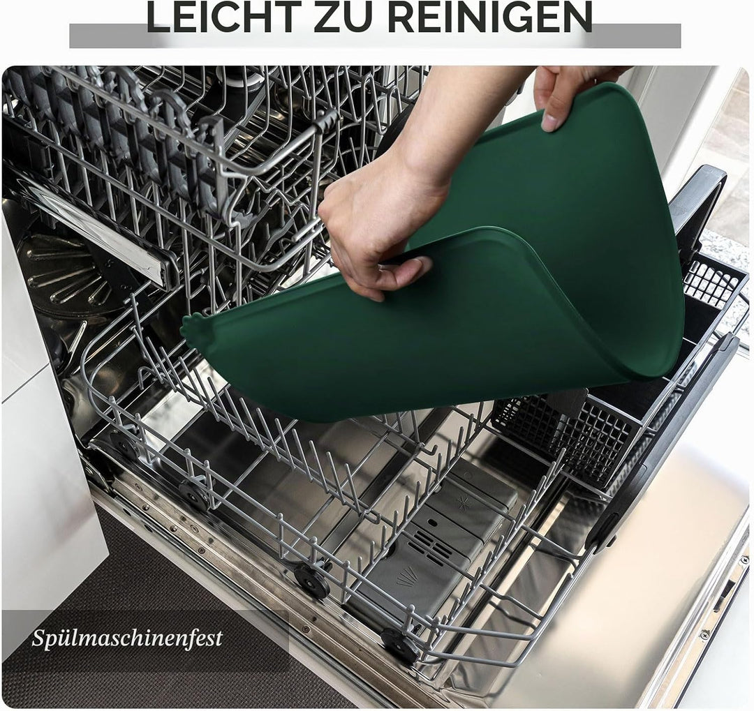 Reopet Hunde- und Katzennapfmatte, wasserdichtes, rutschfestes Silikon, Haustierfuttermatte 87 x 57