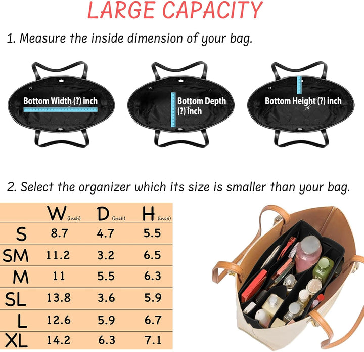 börse Organizer Einsatz Filz Tasche Organizer Handtasche Organizer Einsatz für Tragetasche passend f