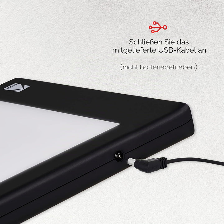 Kodak LED-Lichtbox 20,3 x 15,2 cm für Negative, Dias und Filme, beleuchtetes Brett und LED-Lichtpad