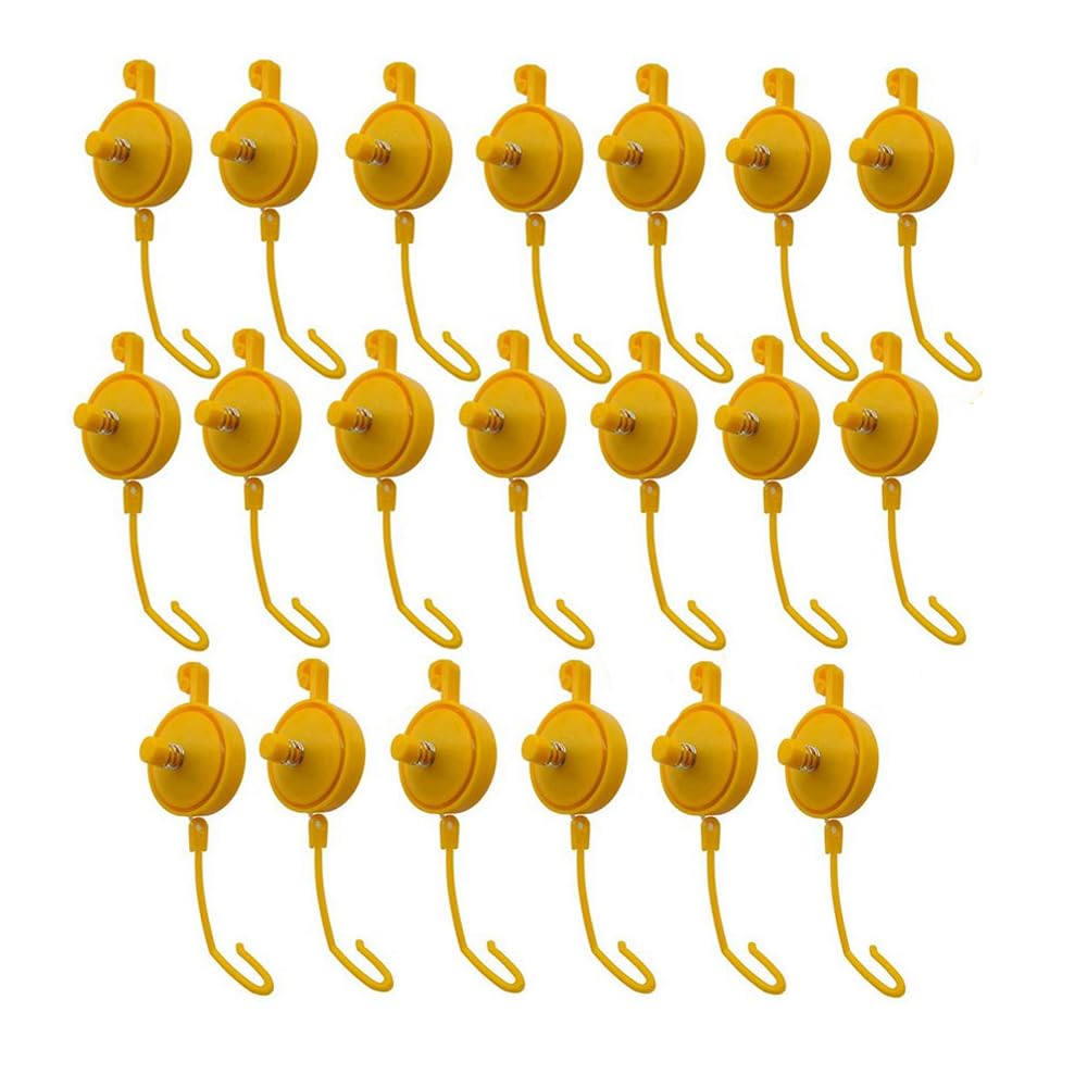 20Pcs Pflanzenstützen Yoyo Grow Hanger with Stopper, Pflanzen Aufhängung Staudenhalter, Ausziehbar P
