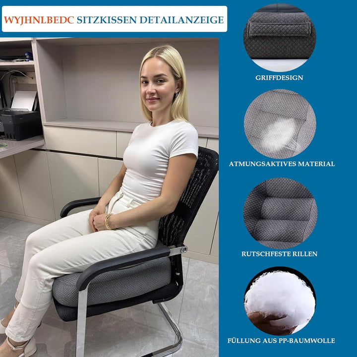 WYJHNLBEDC Sitzauflage/Sitzerhöhung Auto, Sitzkissen/Stuhlkissen 40x40 Bürostuhl Ergonomisch Orthopä