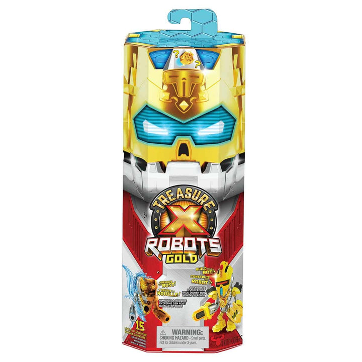 TREASURE X Robots Gold Treasure Bot Roboter, 6 Verschiedene Roboter (Sortiert), 15 Abenteuerlevel un