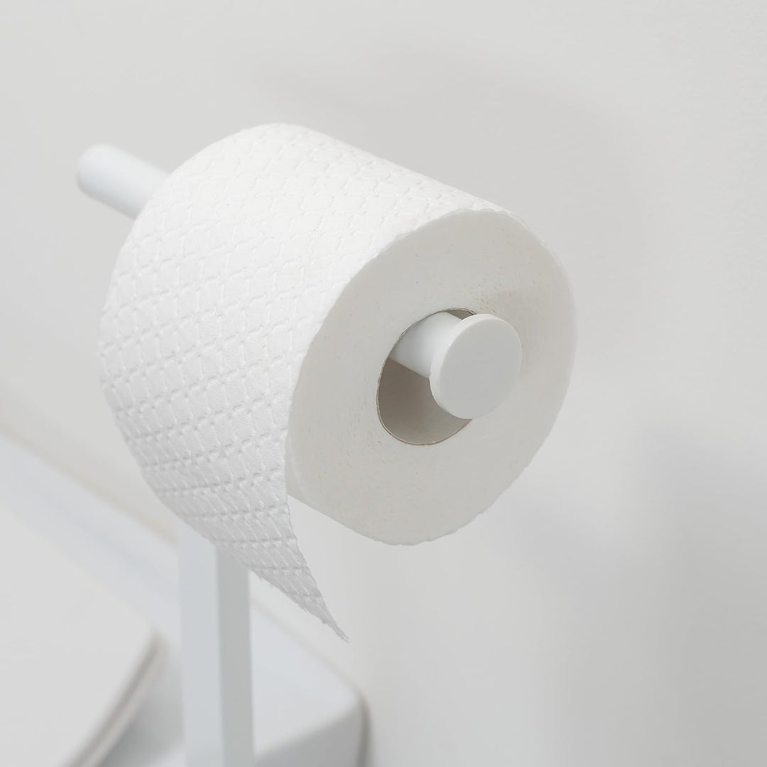 Sealskin Stand WC-Garnitur und Toilettenpapierhalter Square, WC-Butler aus Metall, Farbe: