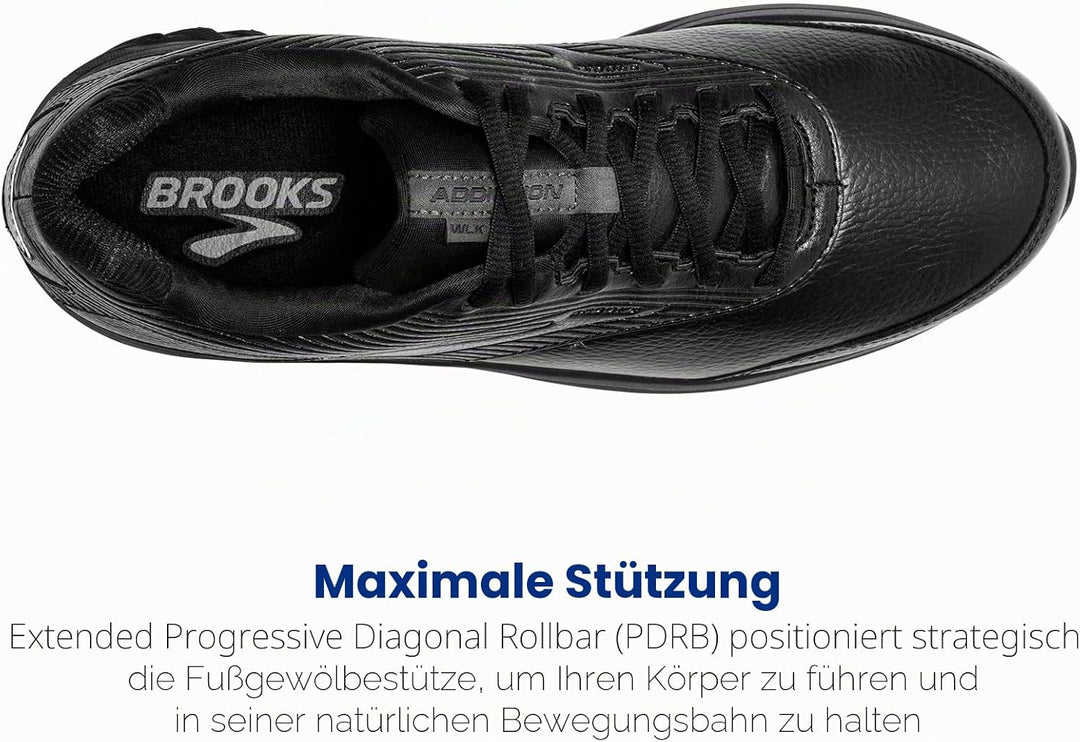 Brooks Herren Addiction Walker 2 Traillaufschuh 44.5 EU Weit Schwarz, 44.5 EU Weit Schwarz