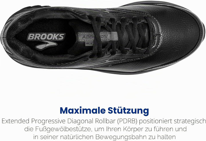 Brooks Herren Addiction Walker 2 Traillaufschuh 44.5 EU Weit Schwarz, 44.5 EU Weit Schwarz