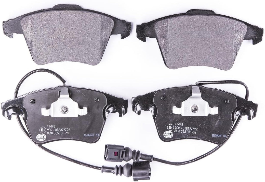 HELLA PAGID 8DB 355 011-621 Bremsbelagsatz - T1478 - Bremssystem: Teves - mit integriertem Verschlei