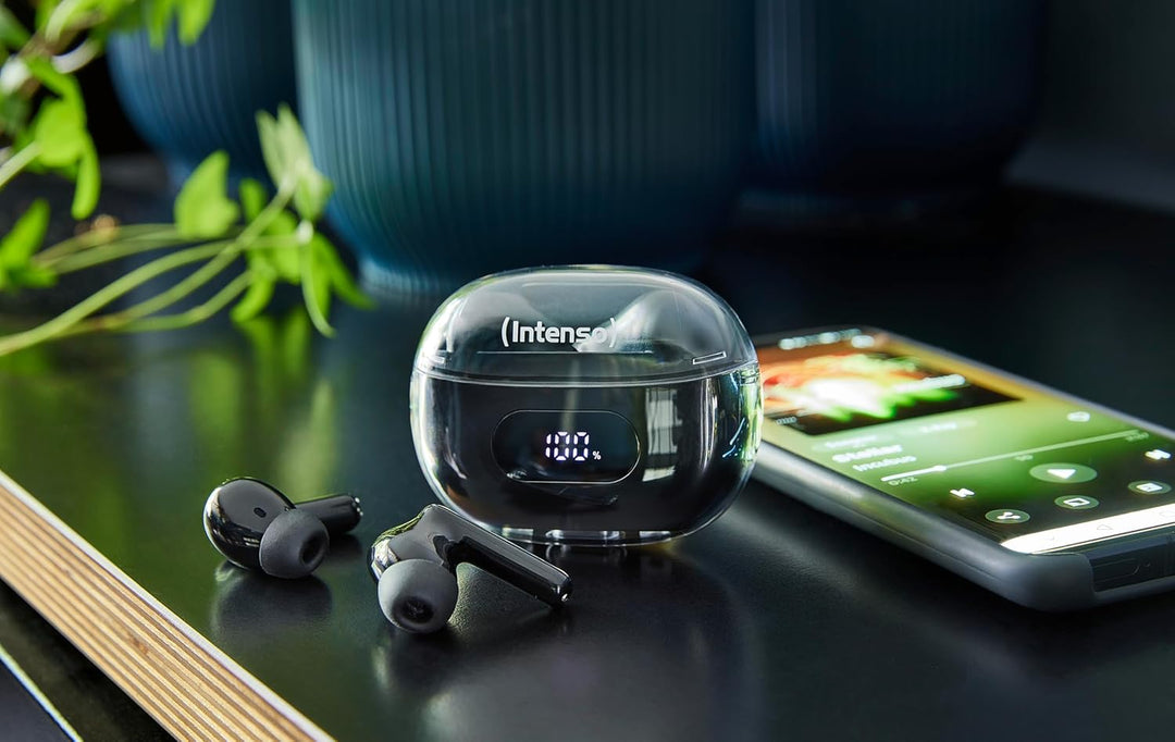 Intenso Buds Plus - TWS True Wireless Kopfhörer T310AE mit Active Noise Cancelling, ENC, Bluetooth u