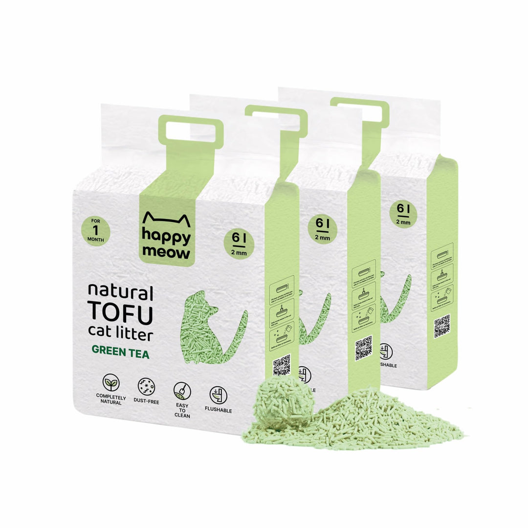 Tofu-Katzenstreu für Katzen (18L/7,5Kg) - Natürlich und biologisch abbaubar - Sofortiges Klumpen, st
