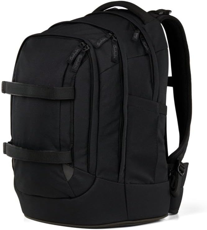 Satch pack Schulrucksack Set 2tlg. inkl. Schlamperbox (Blackjack), Blackjack