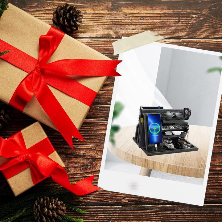 Weihnachten Geschenke für Männer Geburtstag Holz Telefon Dockingstation Geschenke für Papa Weihnacht