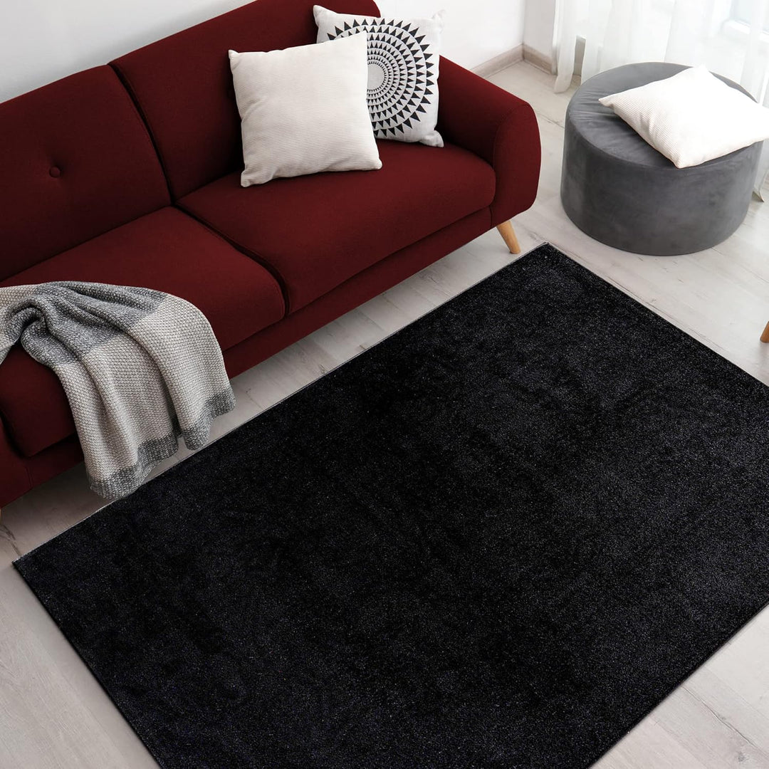 Impression Kurzflor-Wohnzimmerteppich - Schlichte Moderne Teppiche für Schlafzimmer, Büro, Flur, Küc