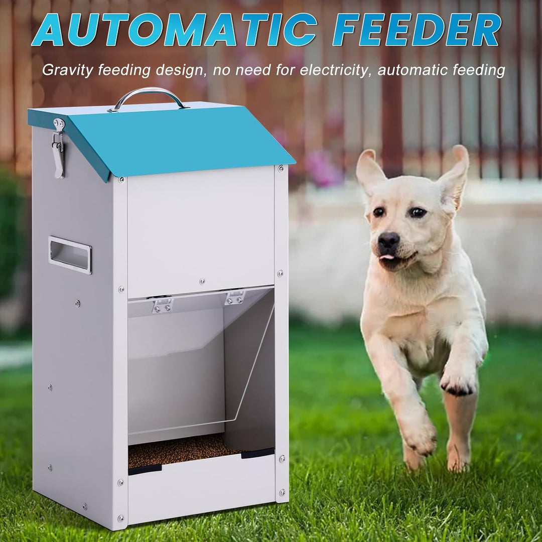 15lbs Futterautomat für Hunde und Katzen Automatischer Hundefutterautomat Hundefutterspender für Hau