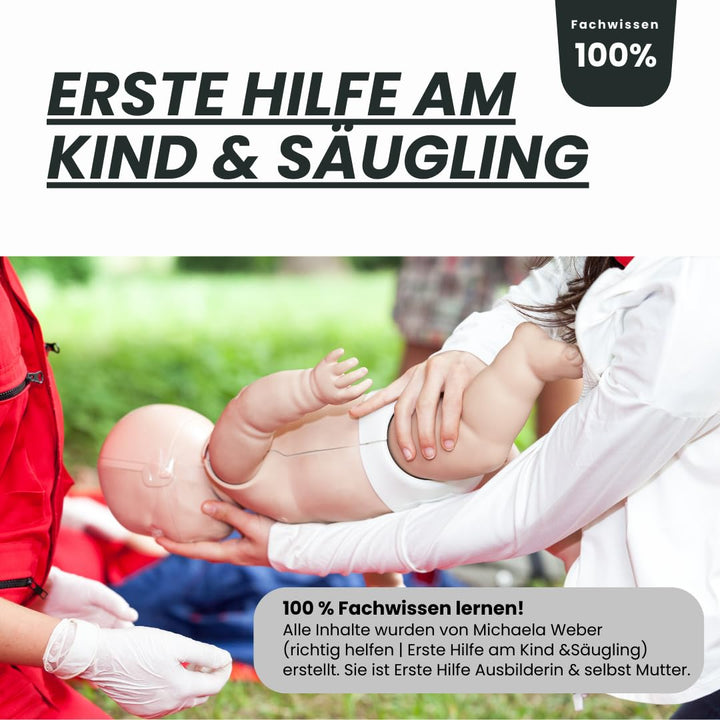 Online-Videokurs: Erste Hilfe bei Babys & Kleinkindern - inkl richtig helfen Ratgeber & Notfallkarte