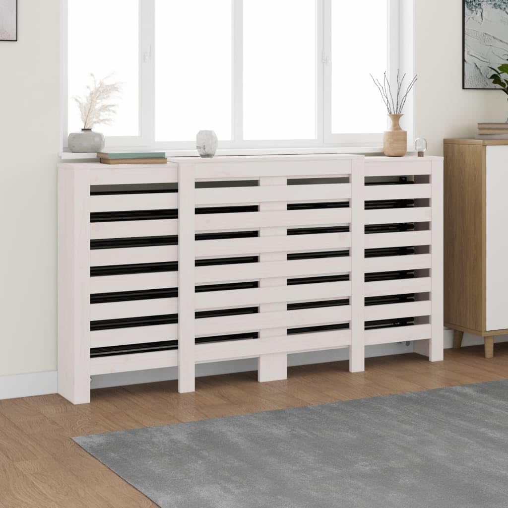 vidaXL Heizkörperverkleidung Lamellen-Design Heizungsabdeckung Heizungsverkleidung Heizung Abdeckung