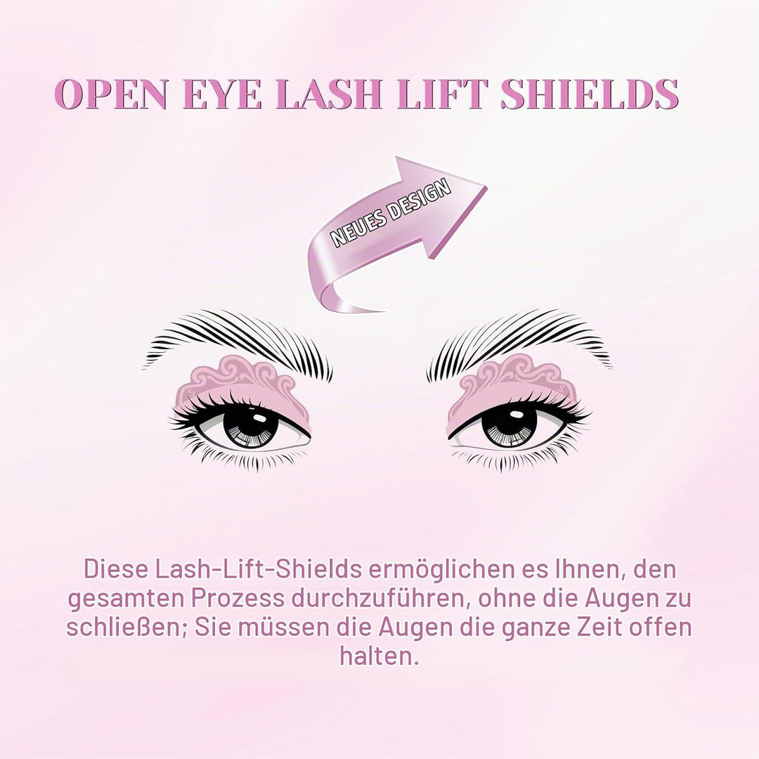 Libeauty Wimpernlifting Set, Lash Lifting Set und Lash Lift Kit mit Open-Eye Wimpernlifting Pads, Au