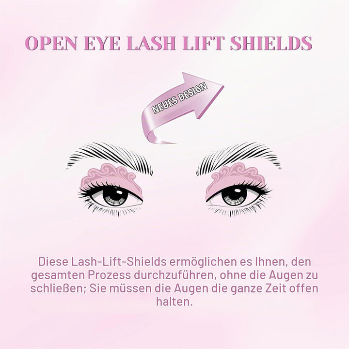Libeauty Wimpernlifting Set, Lash Lifting Set und Lash Lift Kit mit Open-Eye Wimpernlifting Pads, Au