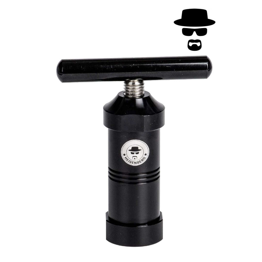 Heisenberg Pollenpresse Höhe: 120mm, Durchmesser: ∅ 40mm (Schwarz, Aluminium) Schwarz Aluminium, Sch