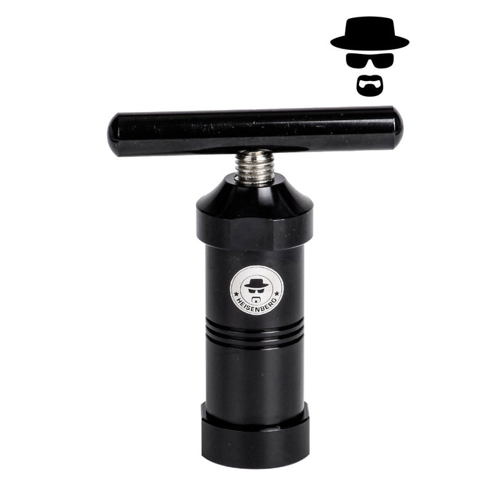 Heisenberg Pollenpresse Höhe: 120mm, Durchmesser: ∅ 40mm (Schwarz, Aluminium) Schwarz Aluminium, Sch