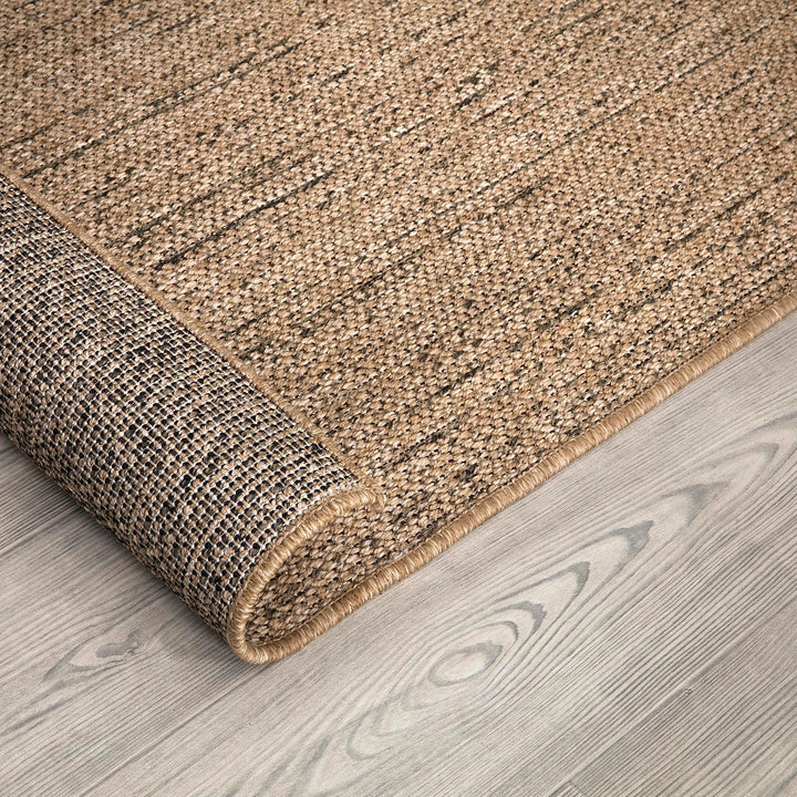 Paco Home Outdoor Teppich Wetterfest Balkon Küche Wohnzimmer Einfarbig Abstraktes Design Boho Muster