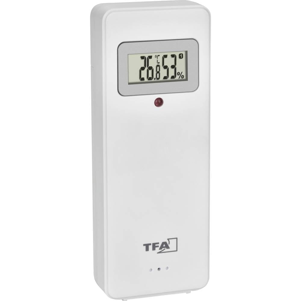 TFA Dostmann Thermo-Hygrosender, 30.3247.02, mit Display, Ersatz/Zusatzsender für Funk-Wetterstation