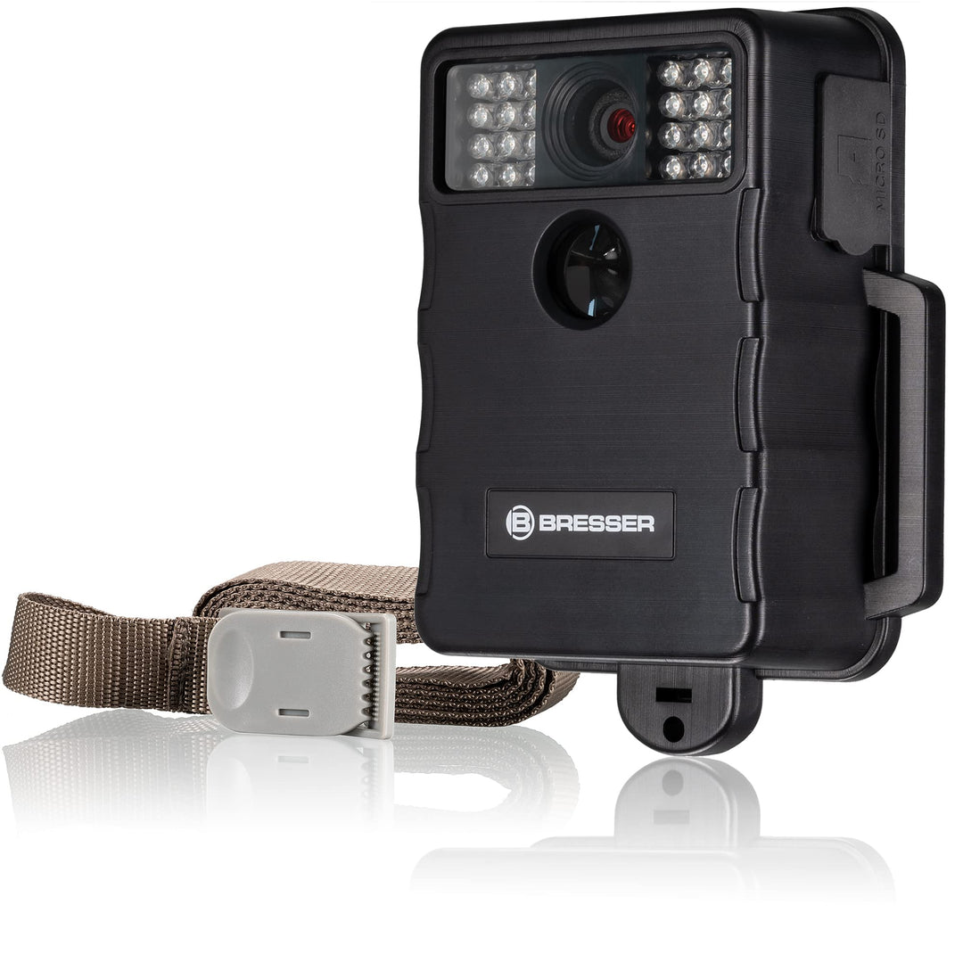 Bresser Wildkamera 5 MP Full-HD mit PIR-Bewegungssensor, Infrarot-LED-Beleuchtung, Wasserdicht IP65,