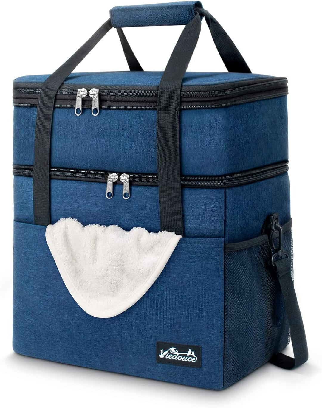 Viedouce Kühltasche 21L, Erweiterbar Isolierte Picknicktasche für Männer Frauen, Doppelte Fächer Was