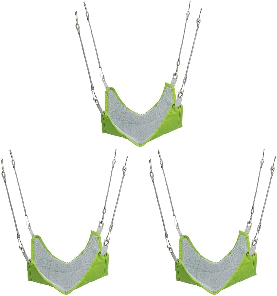 TRIXIE 62691 Hängematte für Mäuse/Hamster, 18 × 18 cm (Packung mit 3) 18x18 cm (3er Pack), 18x18 cm