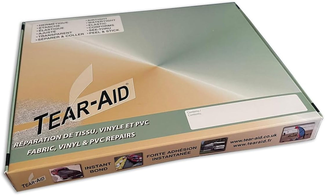 Tear Aid Selbstklebender Reparatur-Flicken Typ A für Zelte, Drachen, Gummiboote, Segel, Stoffe 75mm