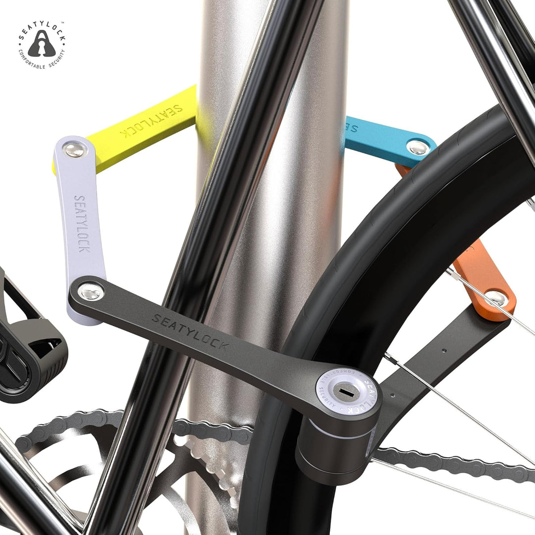 FoldyLock Compact Fahrrad Faltschloss – Patentiertes Testsieger Fahrradschloss mit Schlüssel und Hal