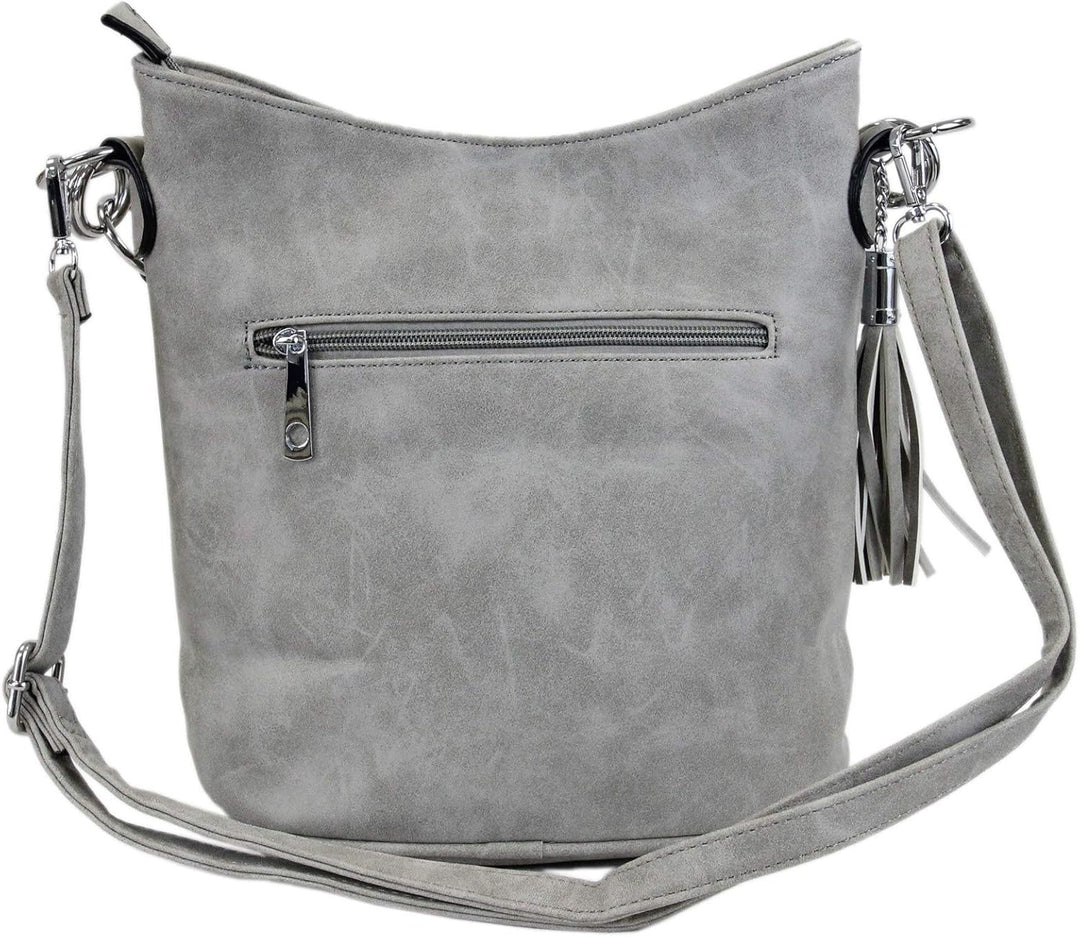 irisaa Damen Handtasche, Hobo Schultertasche, Shopper Multifunktional mit abnehmbarem Schulterriemen